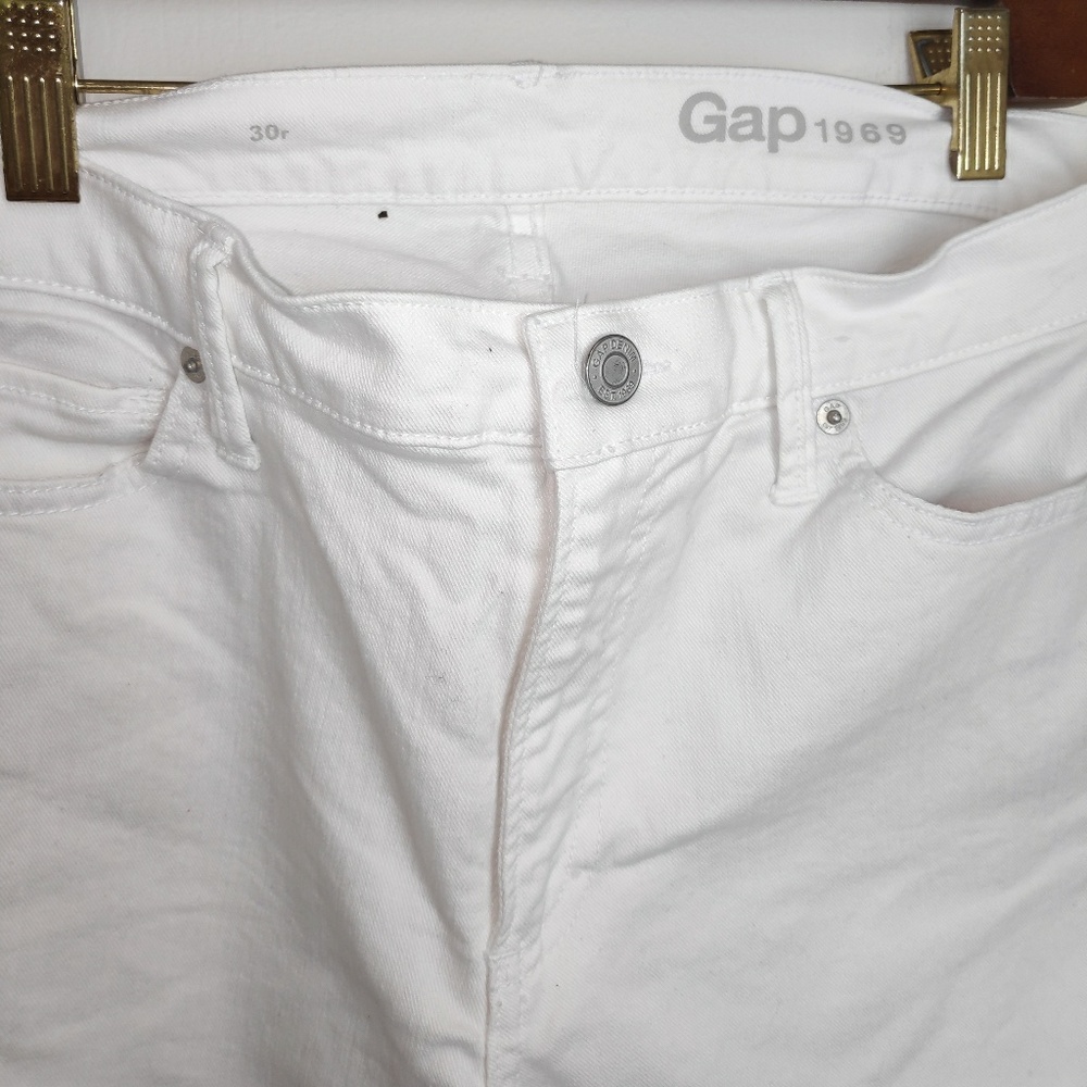 GAP woman's straight  white jeans - Picture 5 of 8